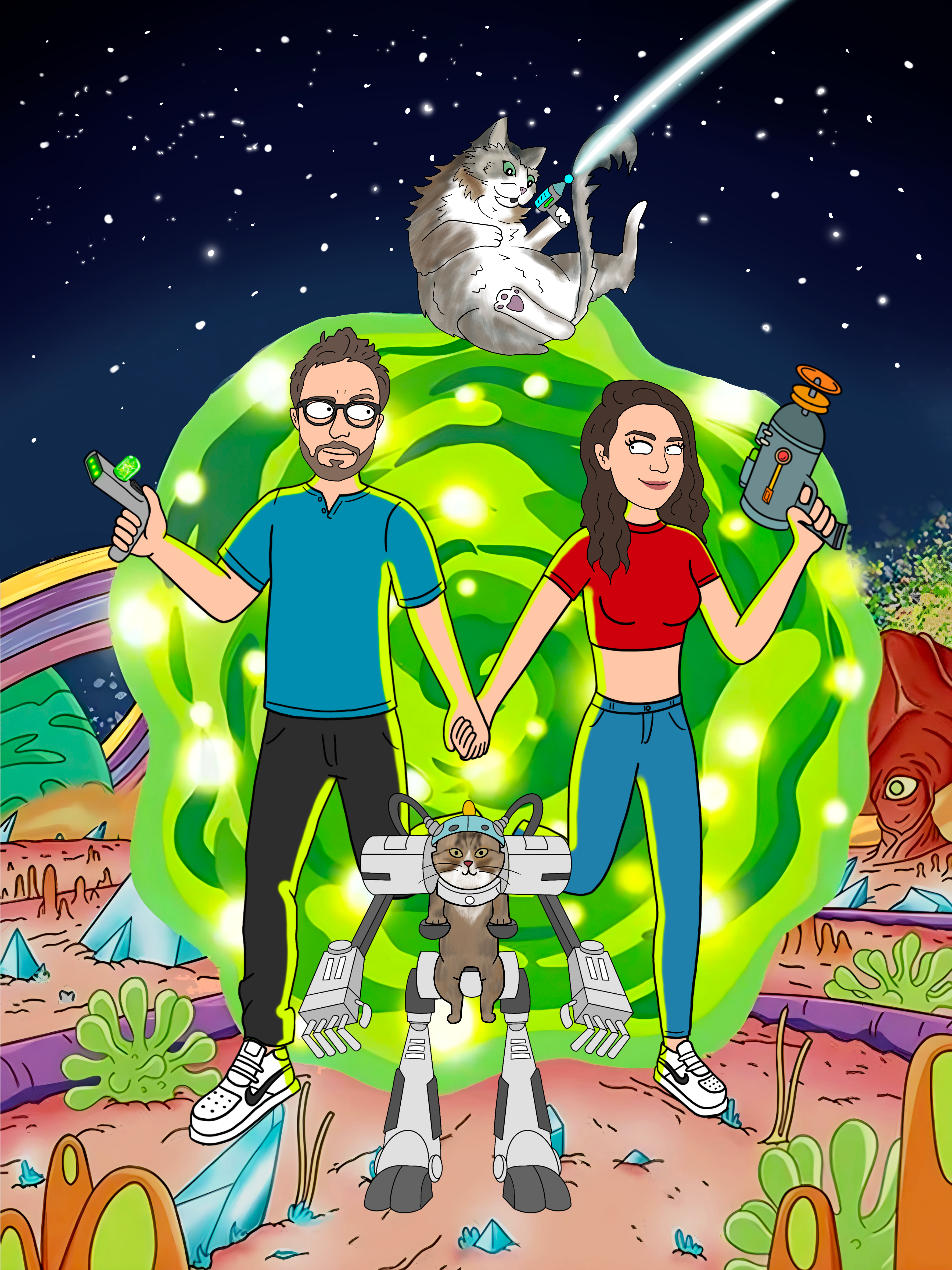 Rick & Morty Style Portraits