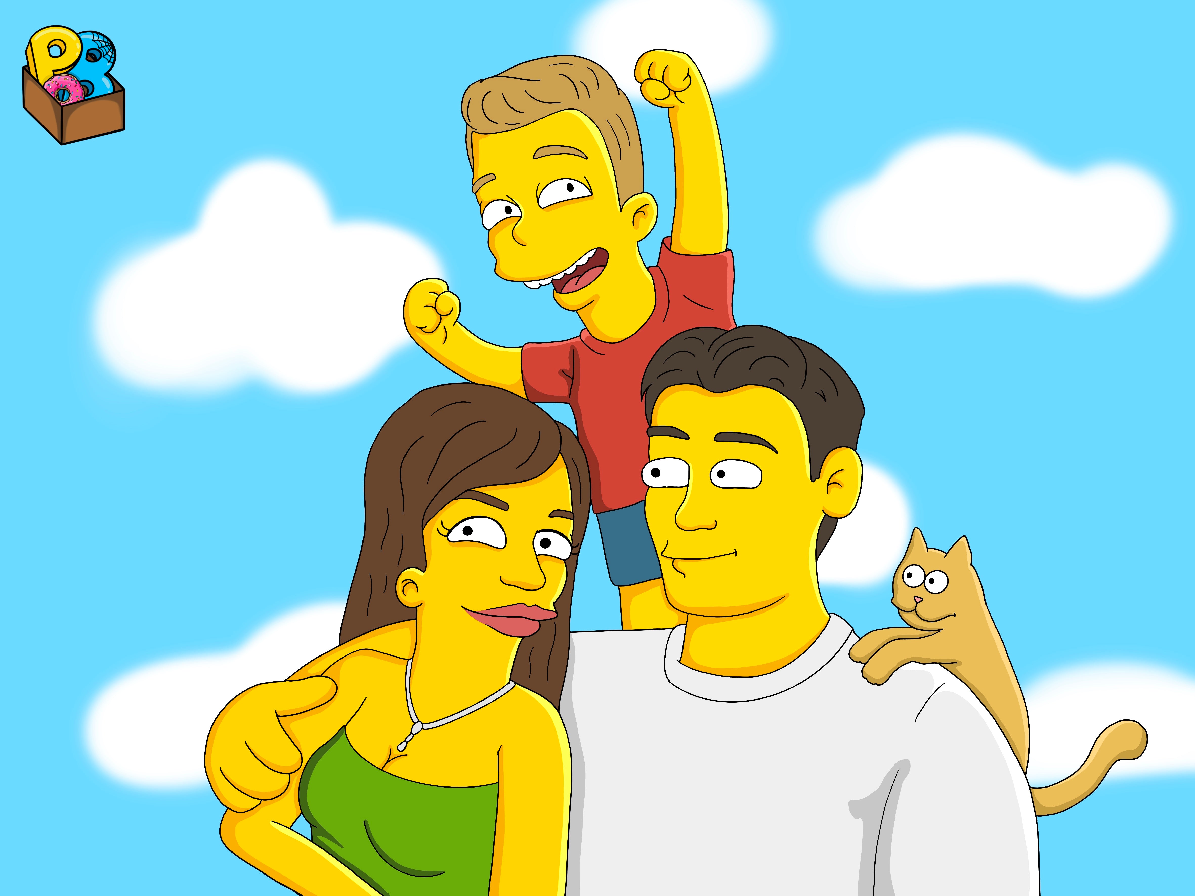 Simpsons Style Custom Portrait